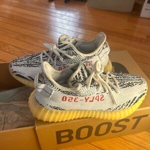 adidas Yeezy Boost 350 V2 White/Black with Yellow Sole